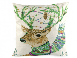 Povlak na polštář jelen 44x44 cm