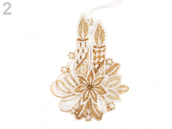 Vánoční krajková dekorace