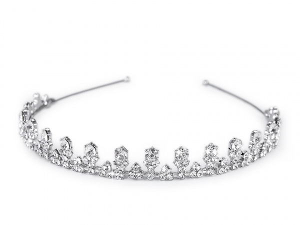 Štrasová čelenka / korunka do vlasů