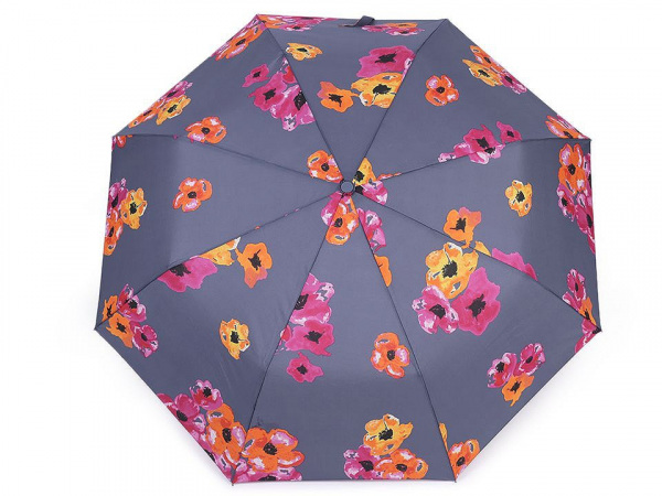 Dámský skládací vystřelovací deštník květy