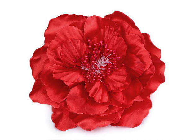 Brož / ozdoba růže s perleťovým leskem Ø13 cm