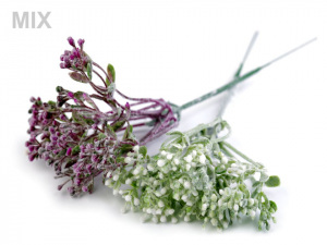 Umělý nevěstin závoj ojíněný k aranžování