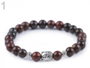 Buddha náramek minerály, pánský