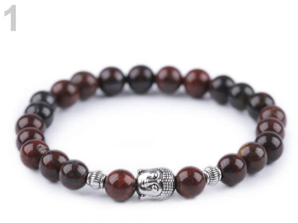 Buddha náramek minerály, pánský