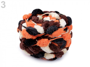 Pletací příze s bambulkami 120 g