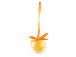 Malé velikonoční vajíčka s atlasovou stužkou