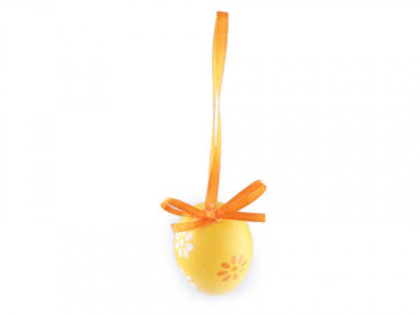 Malé velikonoční vajíčka s atlasovou stužkou