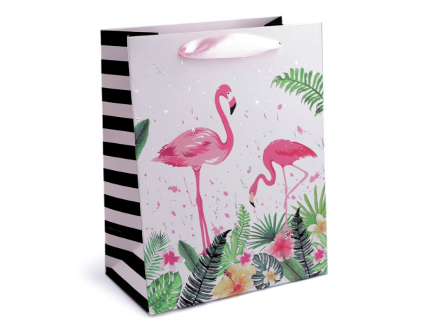 Dárková taška srdce, puntík, plameňák, malá velikost