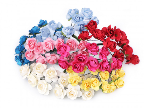 Růže na drátku / polotovar na vývazky Ø16 mm