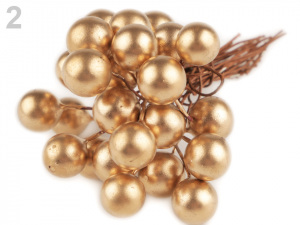 Vánoční dekorační kuličky s drátkem Ø10 mm