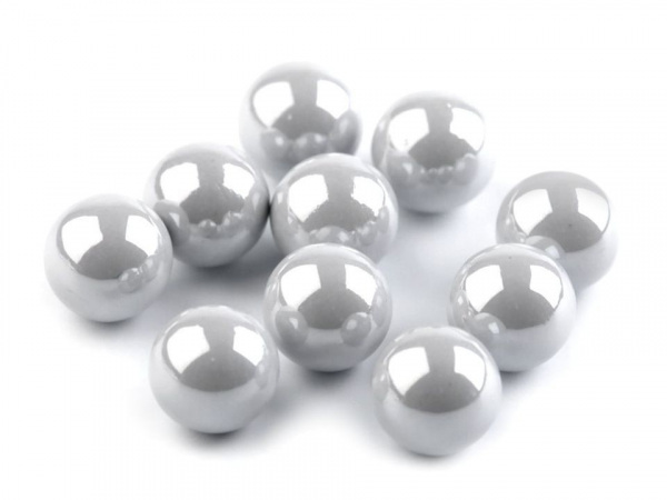 Dekorační kuličky / perly bez dírek Ø8 mm lesklé