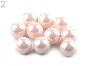 Dekorační kuličky / perly bez dírek Ø8 mm lesklé