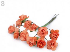 Růže na drátku / polotovar na vývazky Ø16 mm