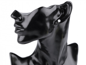 Sada náušnic 2 vel. z nerezové oceli s broušenými kamínky