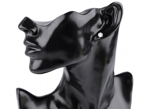 Sada náušnic 2 vel. z nerezové oceli s broušenými kamínky