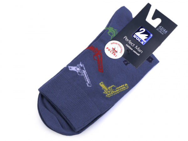 Pánské bavlněné ponožky barevné  Wola