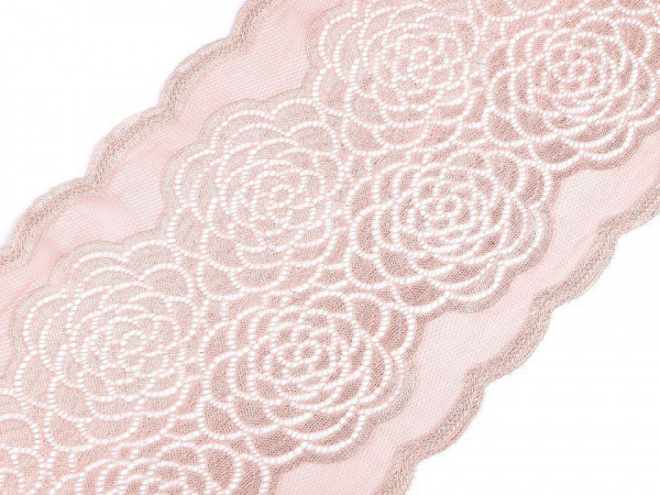 Elastická krajka / vsadka / běhoun šíře 20 cm