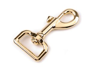 Mohutná kovová karabina s obrtlíkem průvlek 25 mm