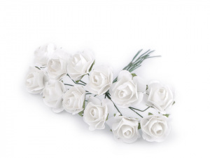 Růže na drátku / polotovar na vývazky Ø16 mm