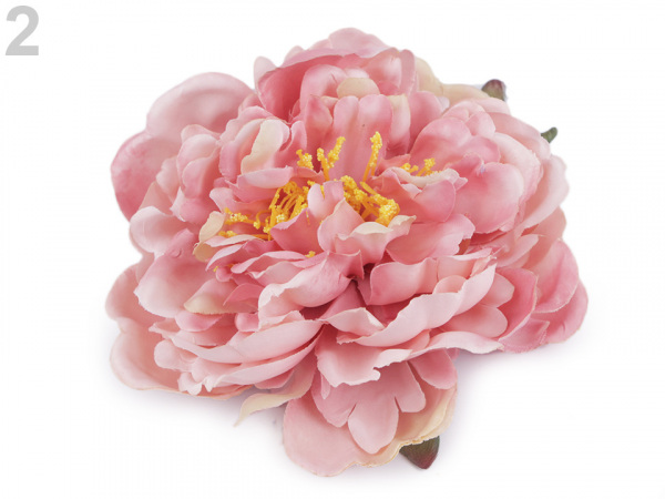 Umělý květ pivoňka s pestíky