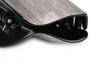 Skřipec do vlasů dekor dřevo