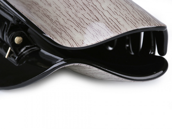 Skřipec do vlasů dekor dřevo