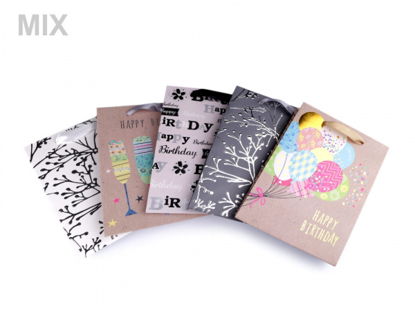 Dárková taška vánoční s glitry