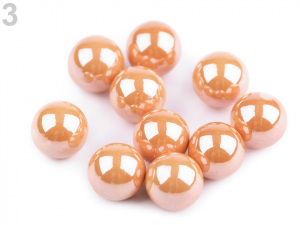 Dekorační kuličky / perly bez dírek Ø8 mm lesklé