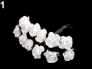 Růže na drátku / polotovar na vývazky Ø16 mm