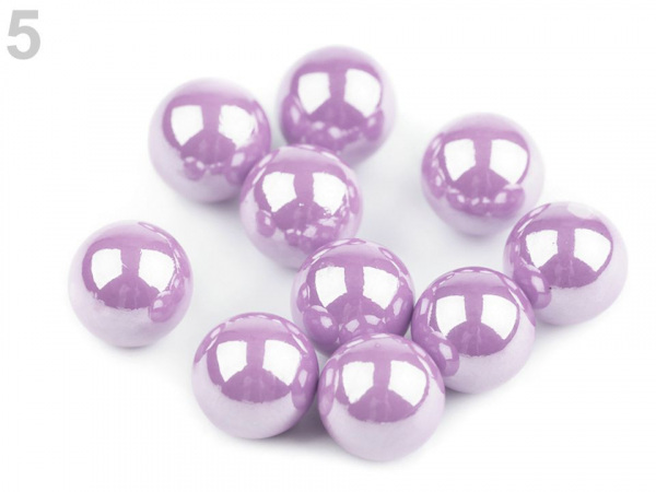 Dekorační kuličky / perly bez dírek Ø8 mm lesklé