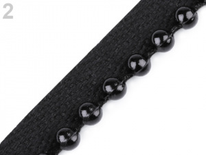 Prýmek / paspulka s perlami šíře 13 mm