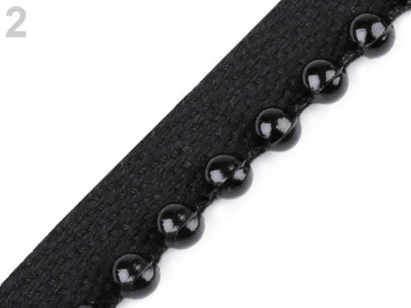 Prýmek / paspulka s perlami šíře 13 mm