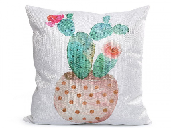 Povlak na polštář kaktus 44x44 cm