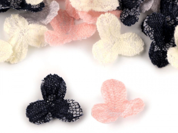 Polotovar k výrobě květů 3D Ø28 mm krajkový