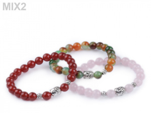 Buddha náramek karneol, dámský