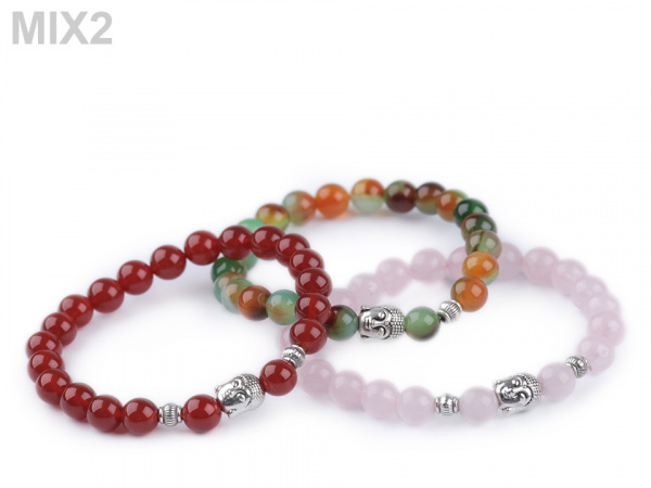 Buddha náramek karneol, dámský