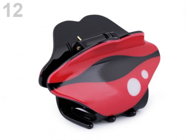 Skřipec do vlasů květ, jahoda, třešně, pusa