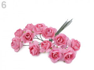 Růže na drátku / polotovar na vývazky Ø16 mm