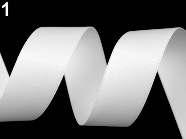 Atlasová / hedvábná stuha oboulící šíře 26 mm matná