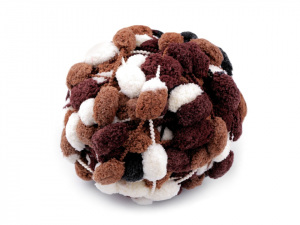 Pletací příze s bambulkami 120 g