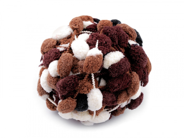 Pletací příze s bambulkami 120 g