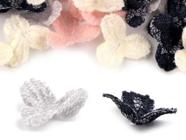 Polotovar k výrobě květů 3D Ø28 mm krajkový