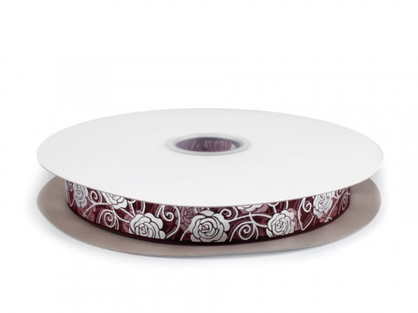 Svatební monofilová stuha růže šíře 27 mm