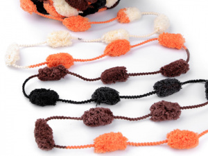 Pletací příze s bambulkami 120 g