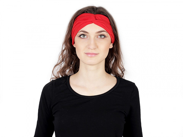 Látková čelenka pin-up překřížená