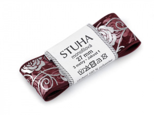Svatební monofilová stuha růže šíře 27 mm