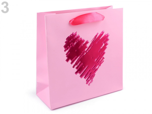 Dárková taška srdce, puntík, plameňák, malá velikost