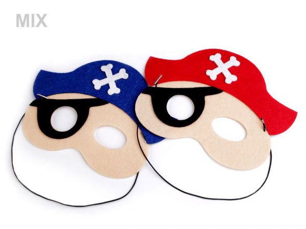 Dětská karnevalová maska - škraboška pirát