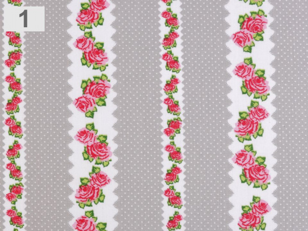 Bavlněná látka růže