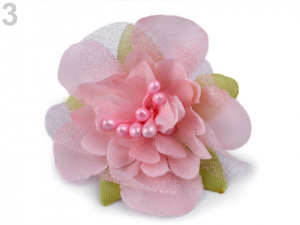 Textilní květ s pestíky Ø55 mm